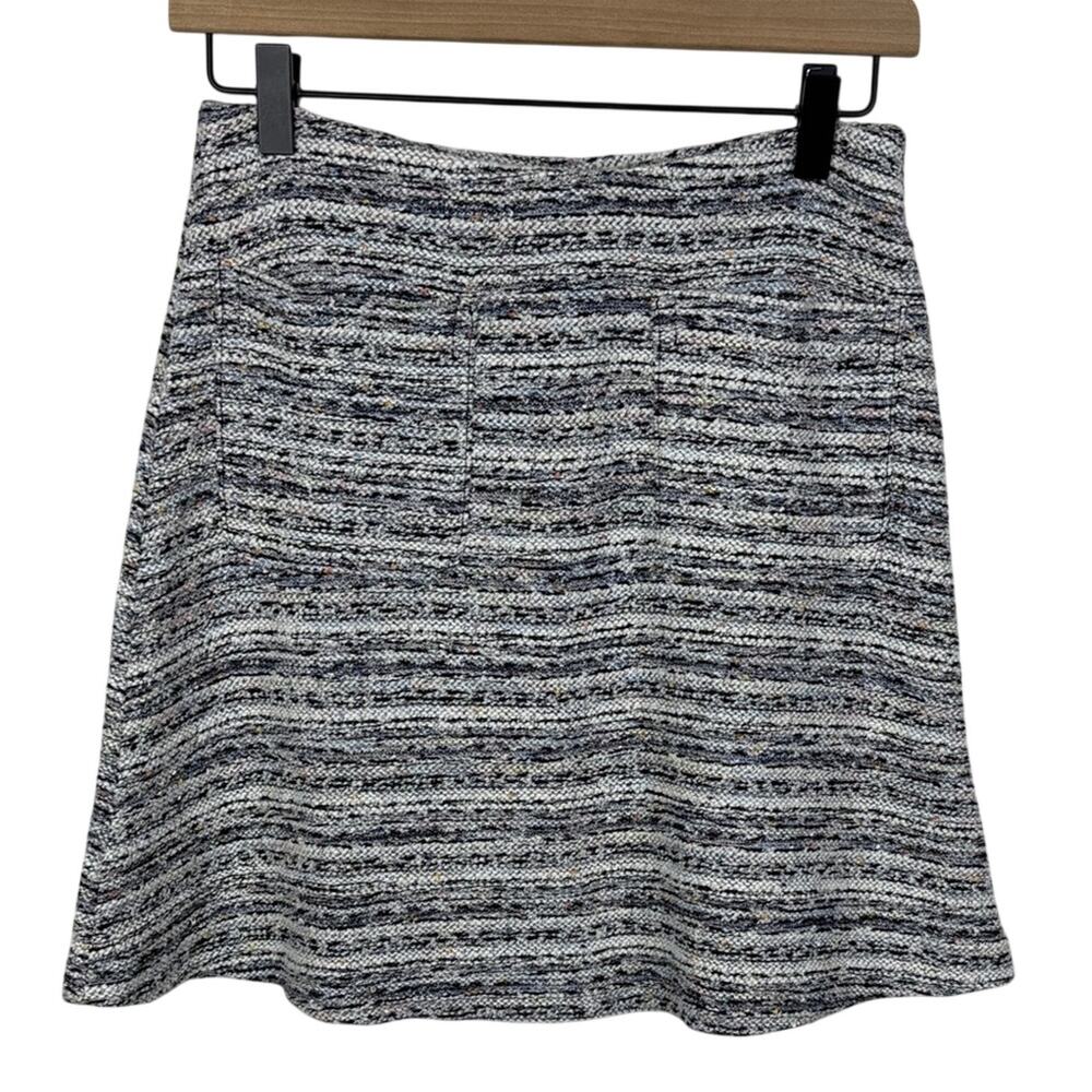 LOFT Ann Taylor Boucle Multicolor A Line Tweed Mini Skirt Womens Size Petite XS